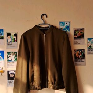 Olive Green Bomber Jacket