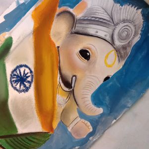 Ganesh Ji Painting Handmade Work