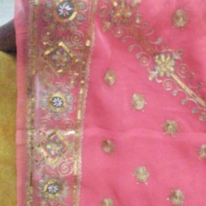 Rani Pink Designer Saree