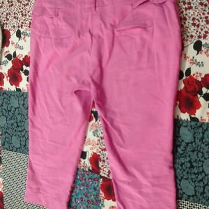 Half Pink Ledies Pant/Trouser