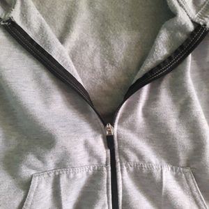 Grey Zipper Hoodie