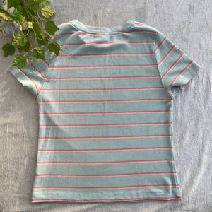 Basic Crop Ribbed Top (Pastel Colour)