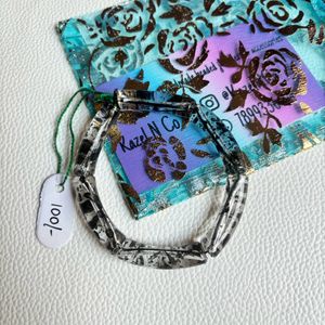 Bracelet | Spray Painted Tube Beads