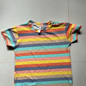 A Casual Multi Colored Top