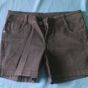 Denim Black Shorts (32 Inch Waist)