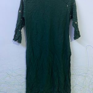 Green Designer Kurta