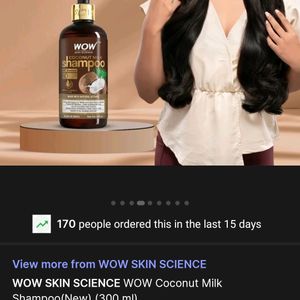 WOW Skin Science Coconut Milk Shampoo [ Hair Fall]