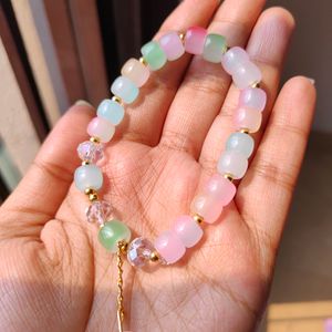 Trendy Korean Glass Beads Bracelet