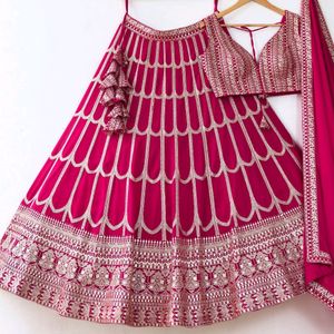 Pink LeHenga choli