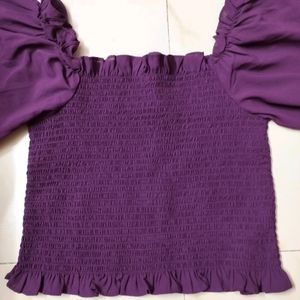 HARPA casual purple top