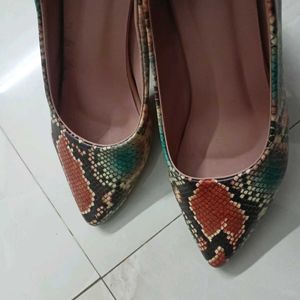 Snake Print Heel Bellies