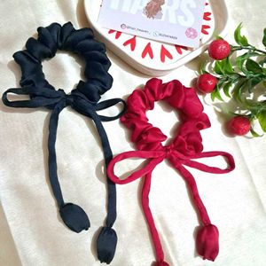 Korean Tulip Flower Scrunchie