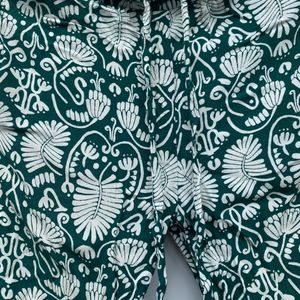 H&M Linen Printed Trousers