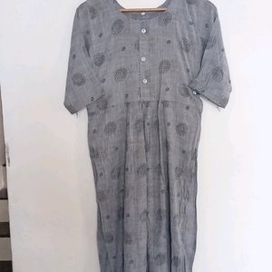 Gray Nayra Cut Daily Wear Kurti