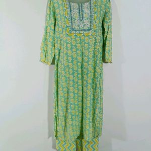 Multicolored Printed Kurta Set