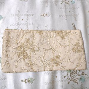 Silk Jewellery Zipper Pouch