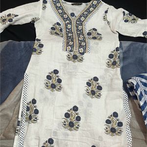 White kurta set