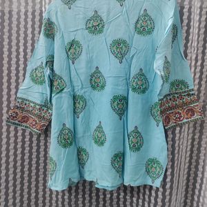 Blue Short Kurta