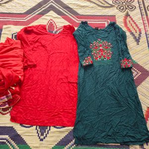 2 Kurta & Salwar & Dupatta