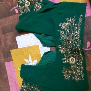 designer embroidery work saree