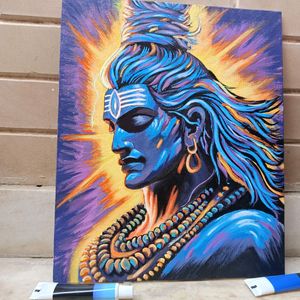 Abstract Shiv Painting