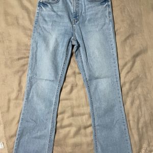 Light Blue Slightly Bootcut Jeans