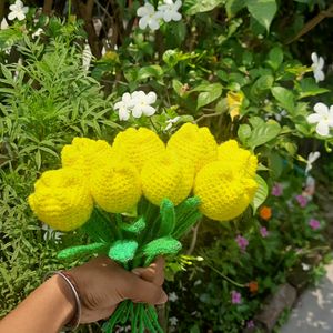 Crochet Yellow Tulips 🌷