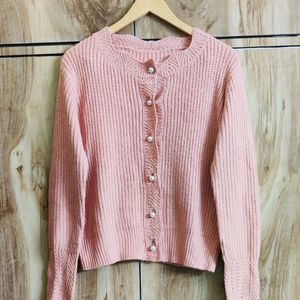 Peach Colour Cardigan Size-40-42