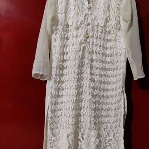 White Long Kurti