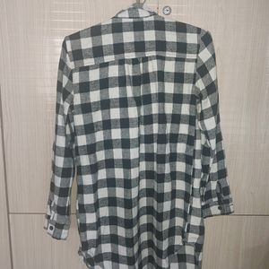 Black & White Flannel Shirt