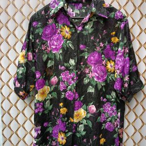 New Floral Long Baggy Shirt