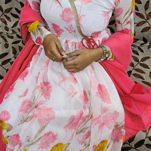 Anarkali Dress With Dupatta