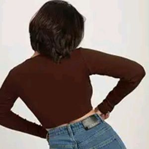 Just 280/Brown Corset Top