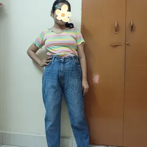 High Waisted Mom Fit Denim