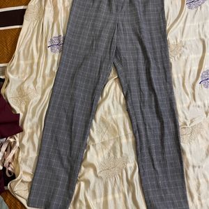 PLAID TROUSERS