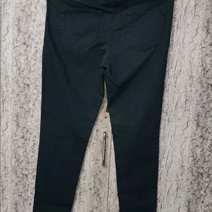 Navy Blue Low Weight Denim Waist Stretchable