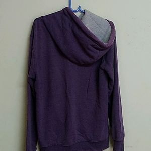 long sleeve pullover purple hoodie
