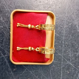 Gold Colour Modern Ear Rings