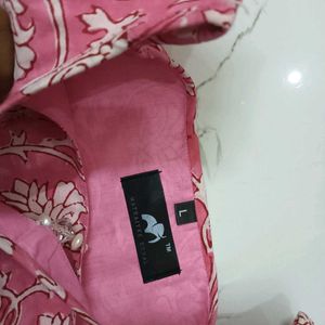 Pink Cotton Blouse For Women