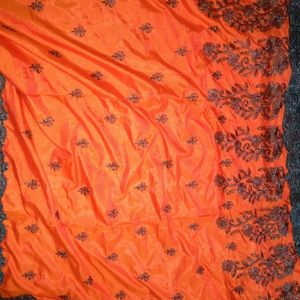 Orange Colour Saree 🧡