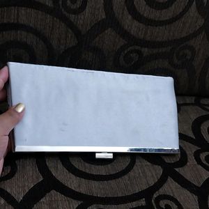 Women Silver Clutch Bag