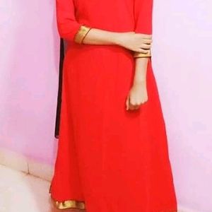 Red Anarkali Kurti