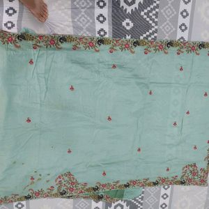 Sea Green Colour Saree