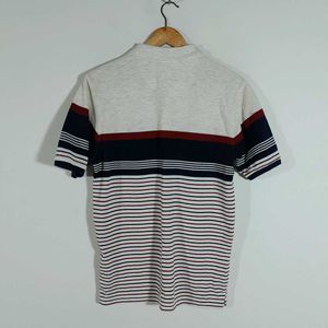 Multi Color Stripes T-Shirt For Men's