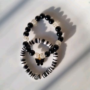 Black Bracelet Stack