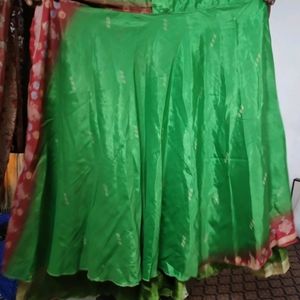 Vintage Silk Saree Wrap Skirt