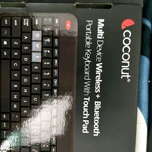 Portable Wireless Bluetooth Keyboard with Touchpad