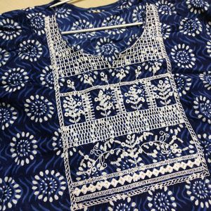 Blue Printed Kurti