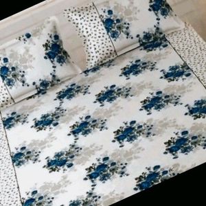 Floral Design Cotton Bedsheet_double Bedsheet