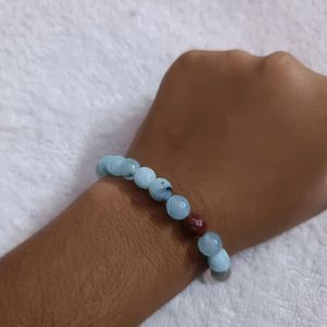 Blue Water Beads Bracelet